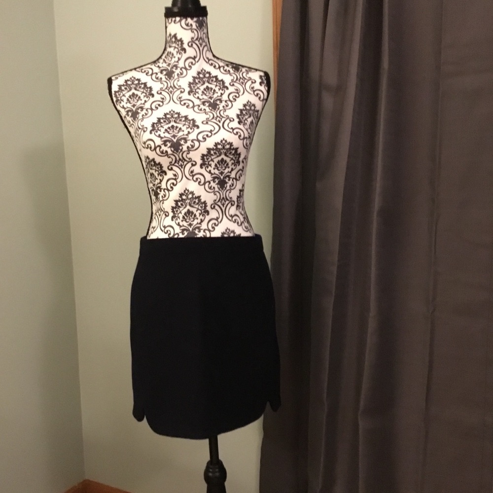 J. Crew Navy Wool Mini - Size 4